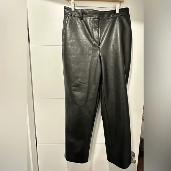 Babaton Pants Jumpsuits Babaton Vegan Leather Straight Leg